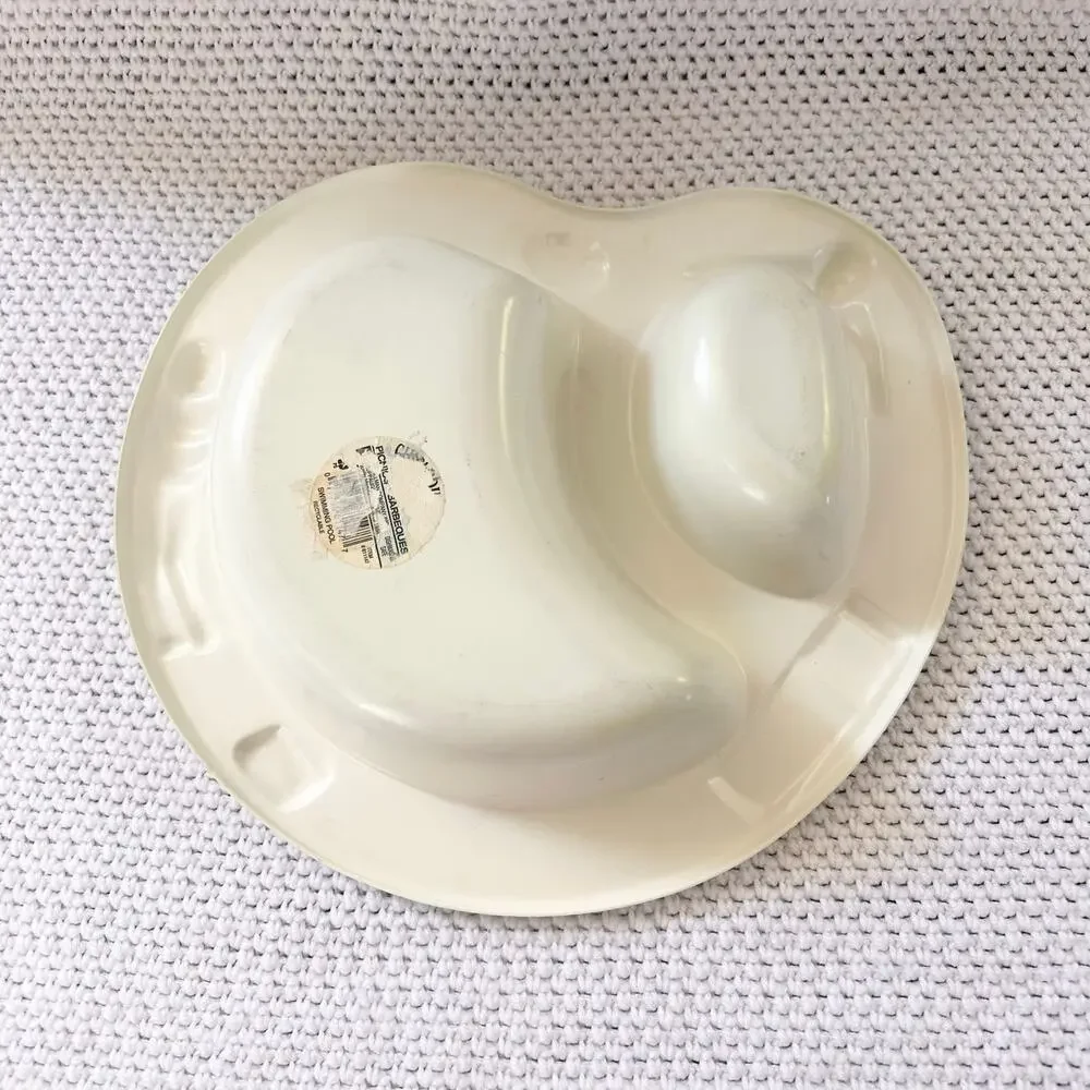 Vintage Swimming Pool Bikini Chip Dip Serving Bowl Alice Marcel Plastic 1990s